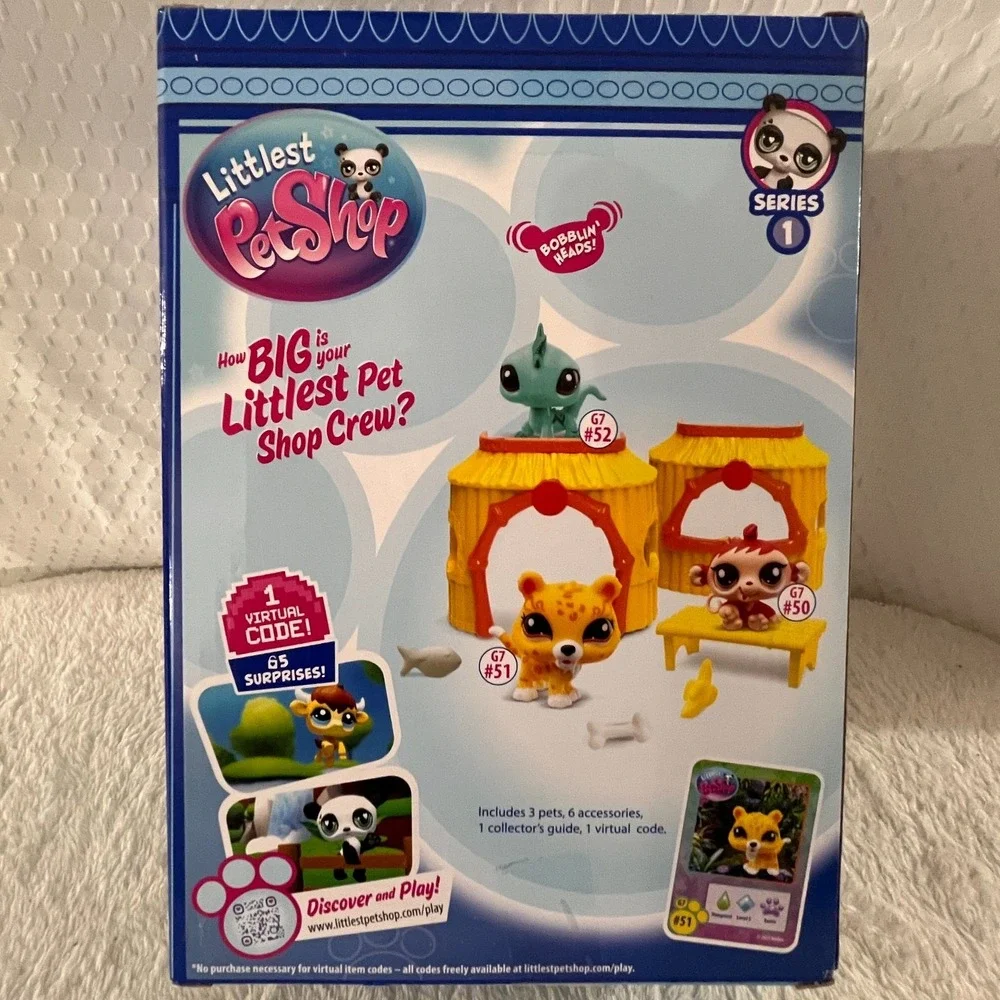 Littlest Pet Shop Tiki Jungle Play Pack Generation 7 (Series 1 #50-#52)